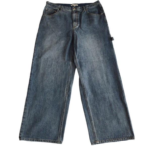 Tibi Size 31 Classic Denim Slouchy Carpenter Jean Classic Blue